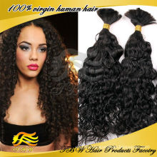 New Arrival,100% Human Hair Bulk,Curly 20inch Cheap Remy Hair Bulk